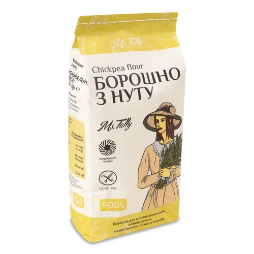 Борошно Нутове Вищого Ґатунку, Упаковка Картонна, 900г