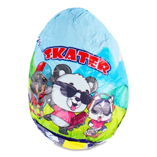 Цукерка З Іграшкою Яйце З Сюрпризом Skater Monzhar, 25г
