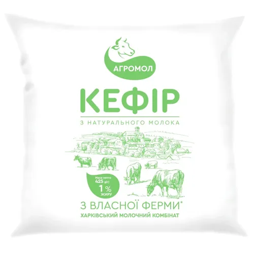 Кефір Агромол 1% 425г