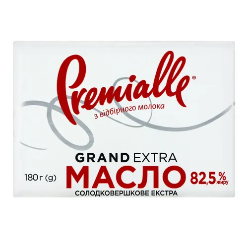 Масло 82.5% солодковершкове Grand Extra Premialle м/у 180г