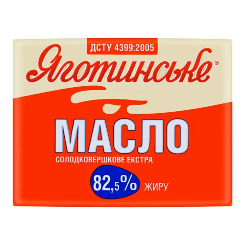 Масло солодковершкове екстра Яготинське 82.5% м/у 180г