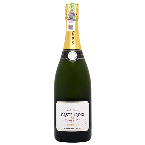Вино ігристе Castellroig Corpinnat Nature біле сухе 12,5% 0,75л