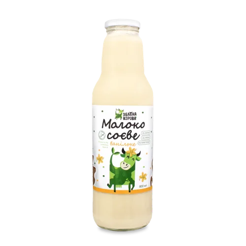 Напій Соєвий Ванільний, ТМ "Зелена Корова", 800 мл