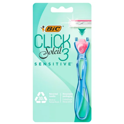Станок для гоління BIC BIC Click 3 Soleil Sensitive із 2 змінними касетами