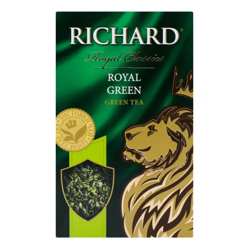 Чай зелений Royal Green Richard картонна упаковка 90г