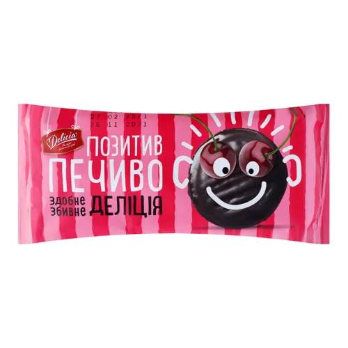 Печиво здобне зі смаком вишні Delicia м/у 135г