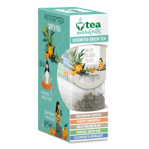 Чай Асорті Зеленого Tea Moments, к/у 15шт