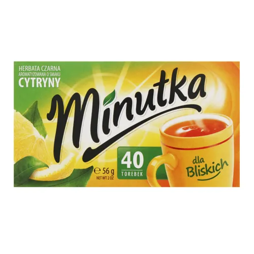 Чай Лимон чорний 40*1,4г Мінутка