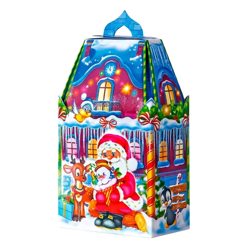 Подарунок новорічний Аметист Плюс Будинок Тедді 455г