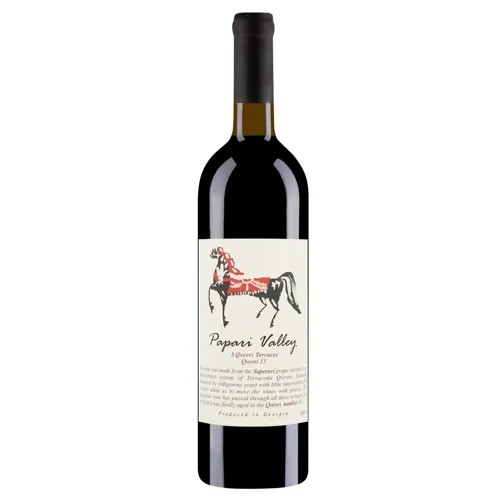 Вино Papari Valley Saperavi Qvevri 17 червоне сухе 14,5% 0,75л