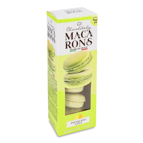 Тістечка З Начинкою Зі Смаком Фісташки Pistachio Love Macarons Шоколіталі К/у, 90г