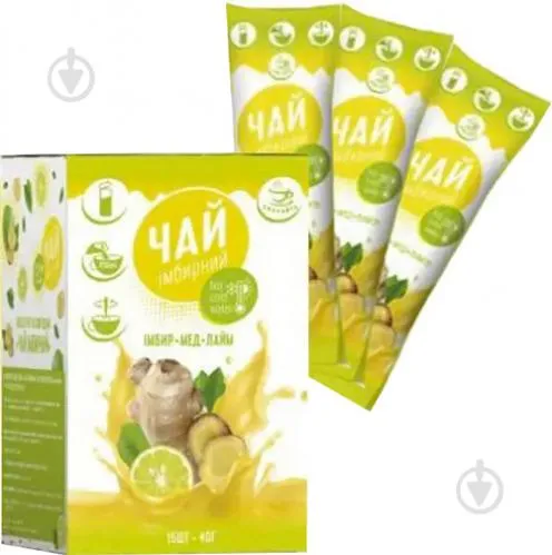Чай концентрат у стіках "Імбирний", 40 г