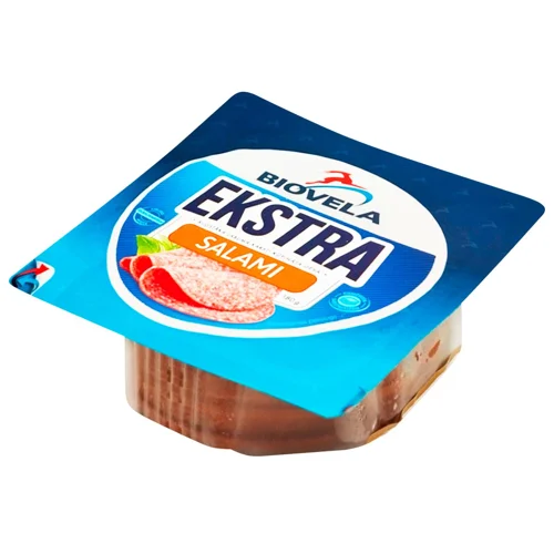 Ковбаса Biovela Салямі Екстра напівкопчена нарізка 180г