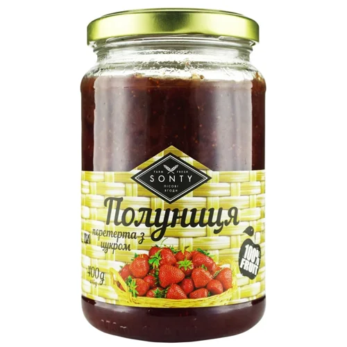 Sonty полуниця перетерта з цукром 400г