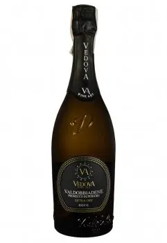 Вино ігристе Cantine Vedova Valdobbiadene Prosecco Superiore Extra Dry сухе біле 0.75л 11%