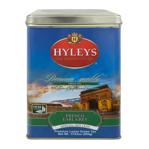 Чай зелений French Earl Grey Hyleys з залізної банки 500г