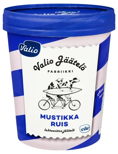 Морозиво вершкове Mustikka-ruis Valio відро 289г