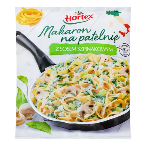 Макарони для смаження зі шпинатним соусом Hortex м/у 450г