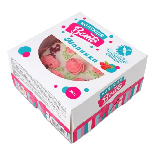 Торт Малинка, Вищого Ґатунку, Картонна Упаковка, 300г