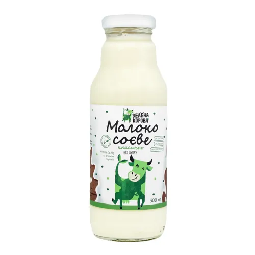Молоко соєве класичне «Зелена Корова» с/б 300мл