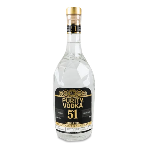 Горілка Organic Purity 0.7л 40% Connoisseur 51 Reserve, натуральна оболонка, пластикова пляшка