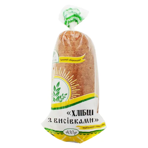 Хлібці з висівками Поліссяхліб м/у 400г