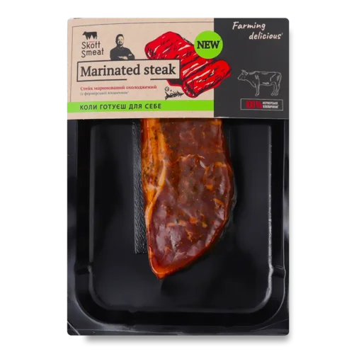 Стейк Skott Smeat яловичий маринований охолоджений