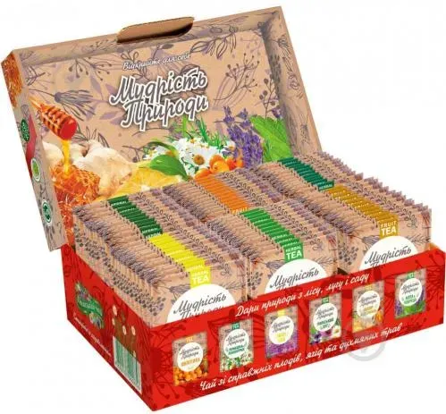 Чай асорті пакетований 6 видів чаю «Ексклюзивний сувенір» 72*2г