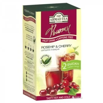 Чай Ahmad Tea Шиповник і Вишня 20х2г