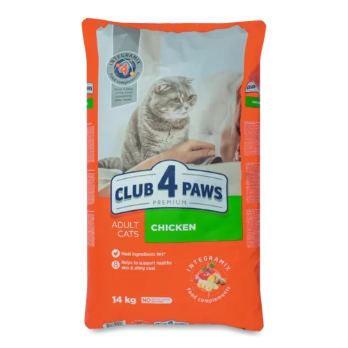 Корм для котів Club 4 Paws курка сухий