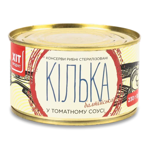 Кілька Балтійська Нерозібрана Обсмажена В Томатному Соусі, З/Б, 230г