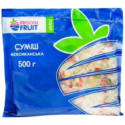 Суміш Фрозен Фрут Мексиканська свіжоморожена 500г