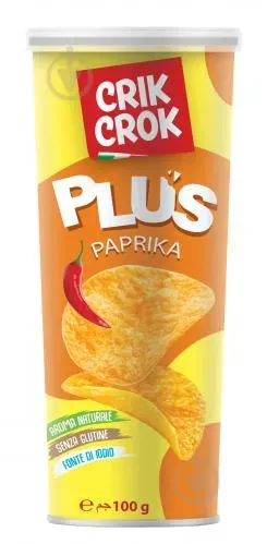 Чіпси Папріка 100г ТМ CRIK CROK