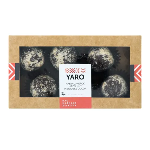 Набір цукерок Hazelnut in double cocoa Yaro к/у 120г