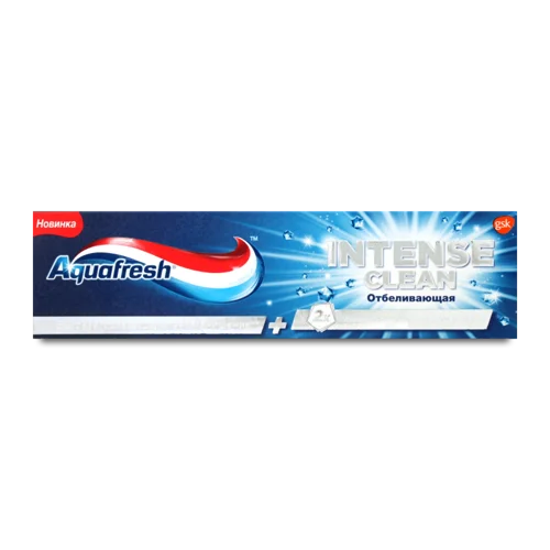 Зубна Паста Відбілююча Intense Clean Aquafresh, Картонна Упаковка 75мл