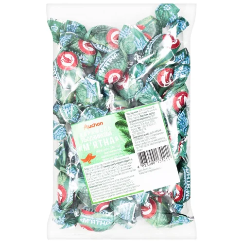 Карамель Auchan М'ятна 200г