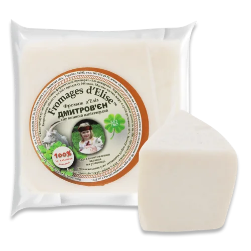 Сир Козиний Напівтвердий 45% Дмитров'єн Fromages d'Elise, кг