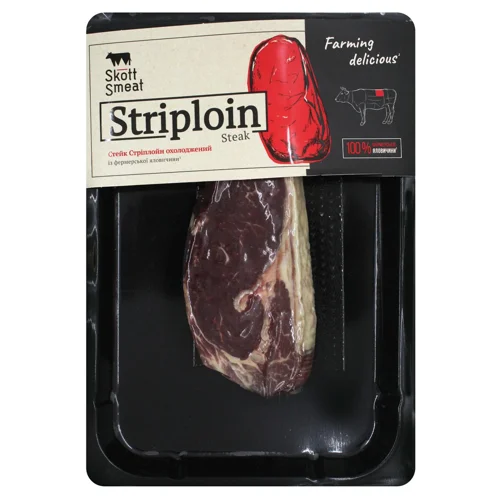 Стейк яловичий Стріплойн з корейки Skott Smeat охолоджений ваг