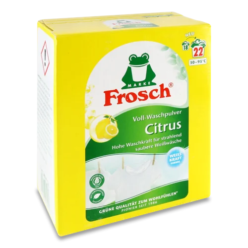 Пральний Концентрований Порошок Citrus Frosch, В/ґ, 1.45 кг