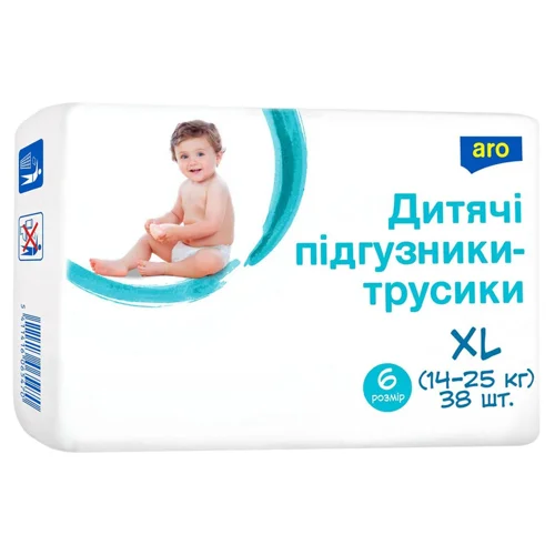 Підгузки-трусики Aro XL 6 14-25кг 38шт