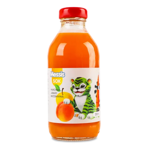 Сік З М'якоттю Пастеризований Морква + Яблуко + Персик, п/пл 330мл