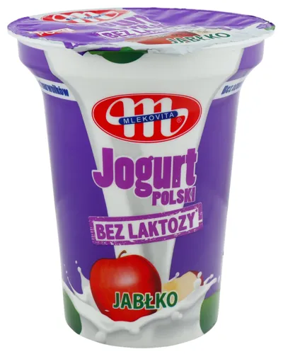 Йогурт 2% безлактозний Яблуко Mlekovita ст 310г