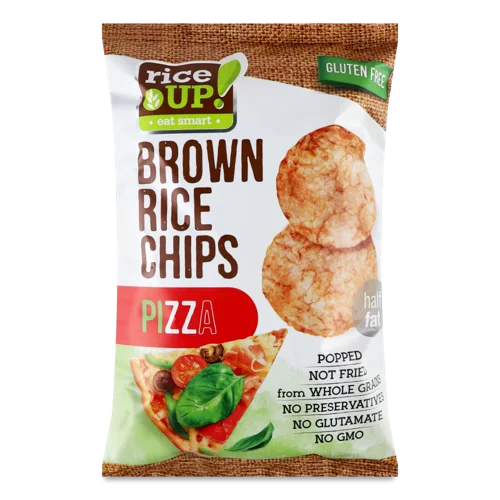 Чипси В/ґ Rice UP! З Коричневого Риса Со Смаком Піци, 100г