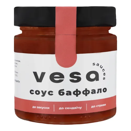 Соус з томатів Баффало Vesa у скляній банці 200г