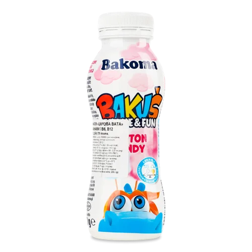 Напій Молочний Bakus Shake Зі Смаком «Цукрова Вата», 1л