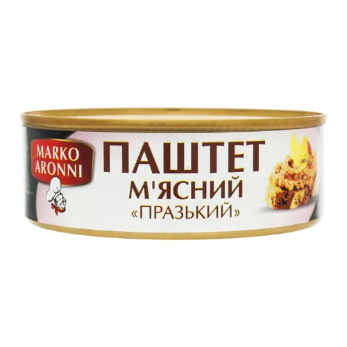 Паштет м'ясний Празький Marko Aronni з/б 240г