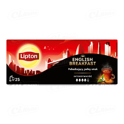 Чай чорний Lipton English Breakfast, 25*2г