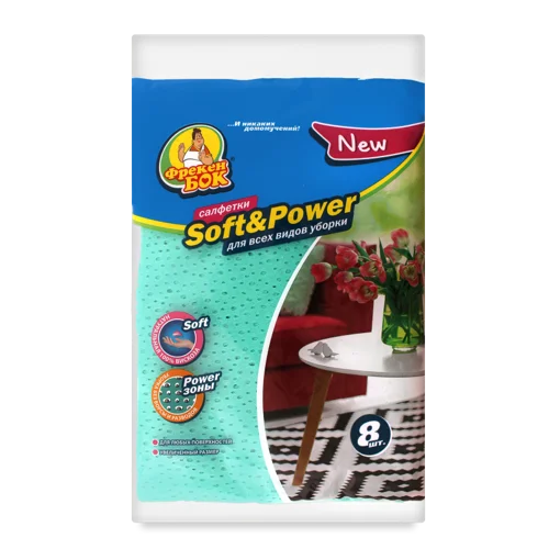 Серветки Для Всієї Обробки Soft&Power Фрекен Бок 8шт