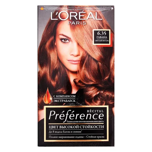 Фарба для волосся L'oreal Paris Preference Core 6.35 Світлий бурштин