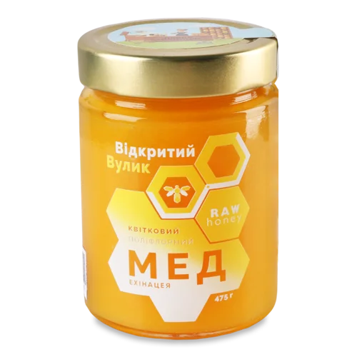 Мед Натуральний Квітковий Ехінацея, с/б 475г